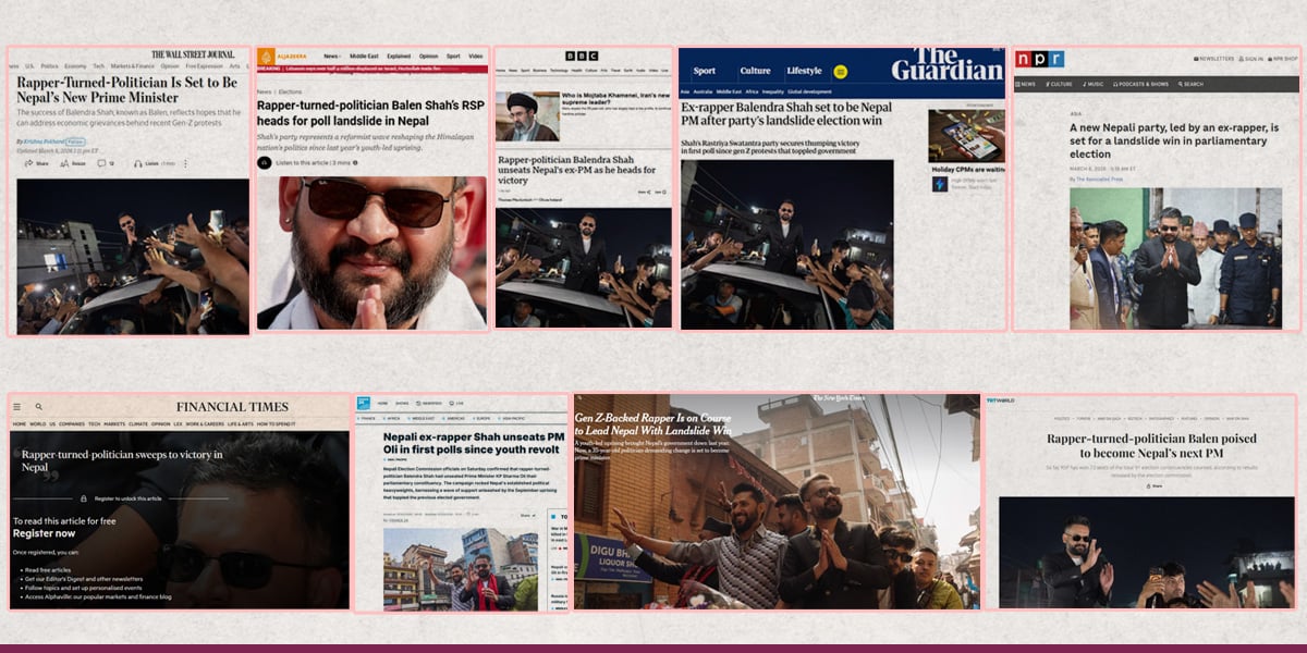 विदेशी सञ्चारमाध्यममा यसरी छाएका छन् बालेन