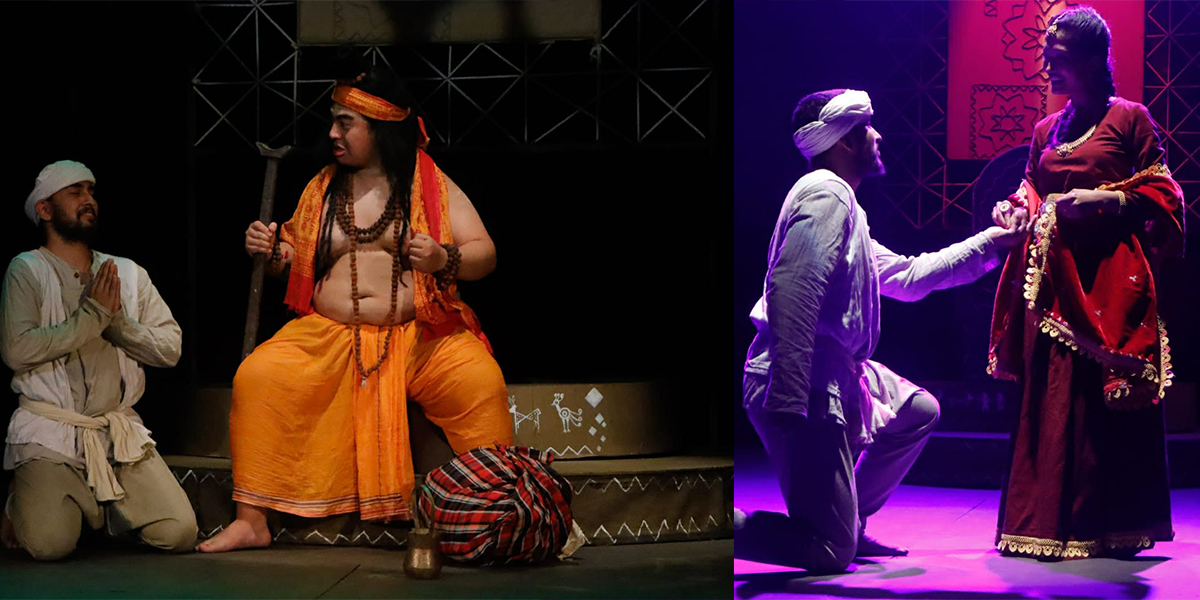 मण्डलामा नाटक ‘चरणदास चोर’ मञ्चन