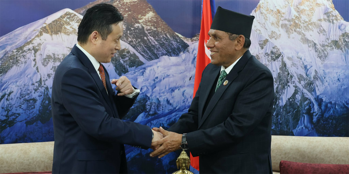 राष्ट्रियसभा अध्यक्ष दाहालसँग चिनियाँ राजदूत चाङको भेट