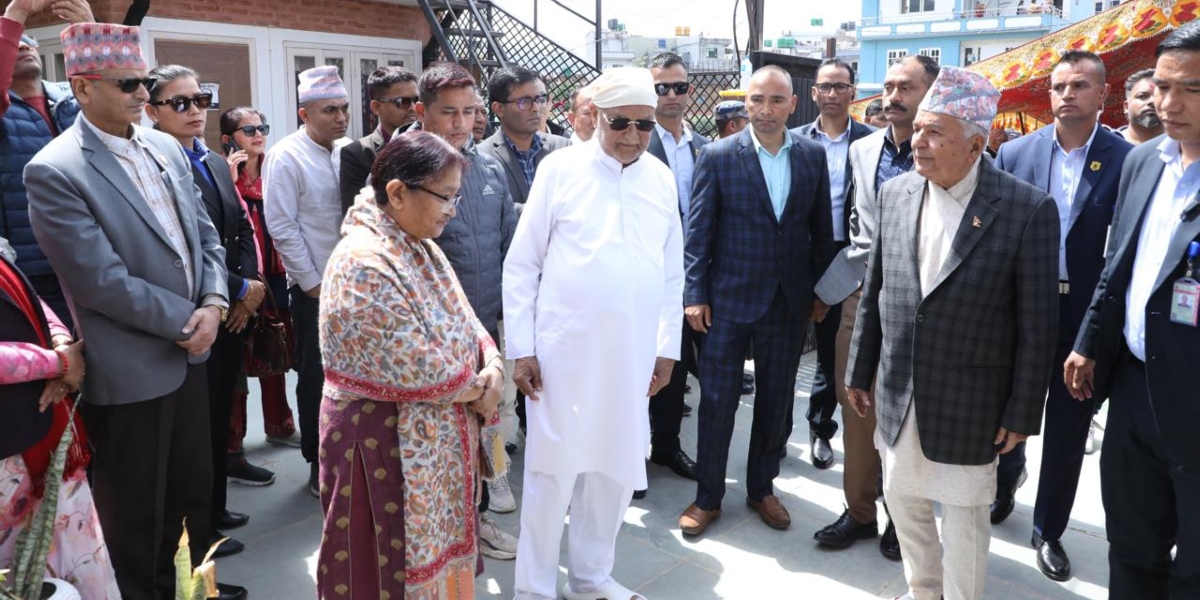 गुन्डु पुगेर राष्ट्रपति पौडेल दिए ओलीलाई समवेदना