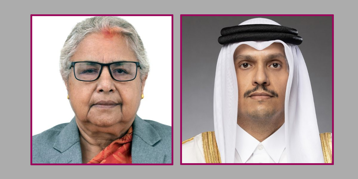 प्रधानमन्त्री कार्की र कतारका समकक्षीबीच टेलिफोन वार्ता