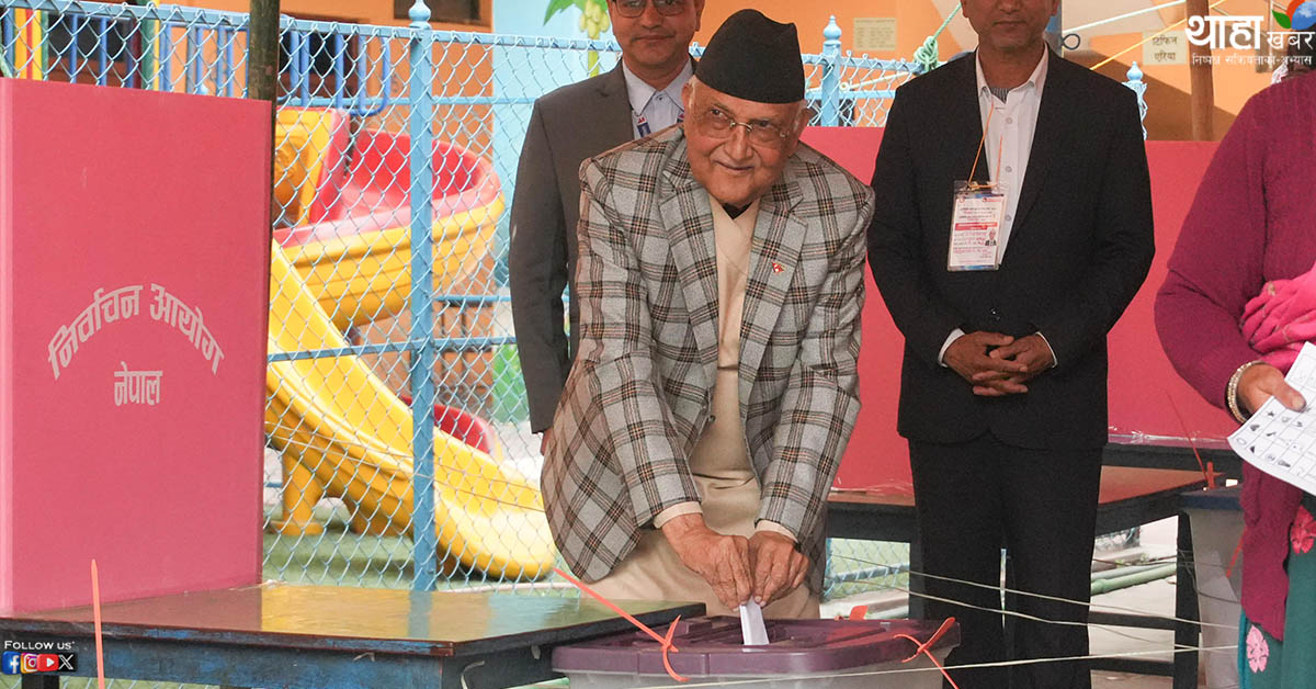 ओलीले गरे बालकोट पुगेर मतदान