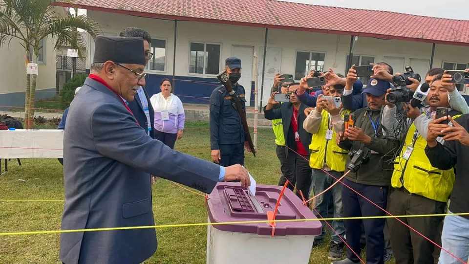 ‘प्रचण्ड’ले गरे मतदान