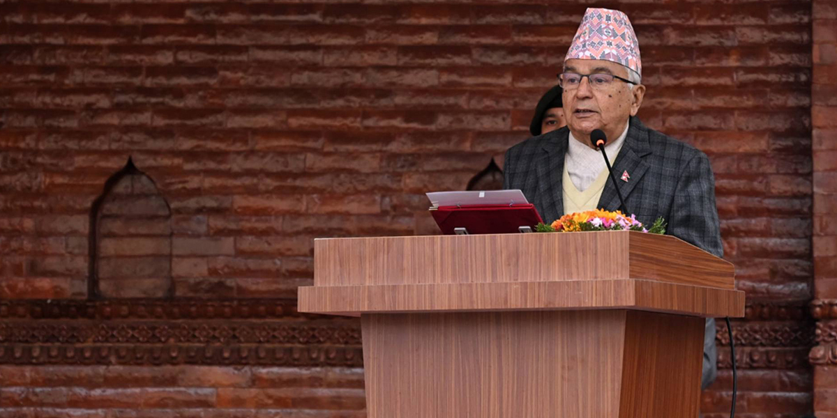 जनताद्वारा अभिव्यक्त राष्ट्र निर्माणको दायित्व पूरा गर्न राष्ट्रपतिको आह्वान