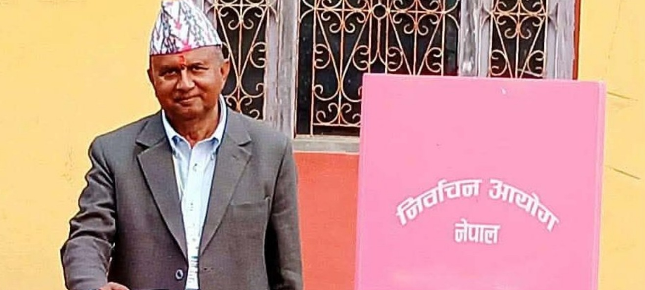 शंकर पोखरलले गरे तुलसीपुरबाट मतदान