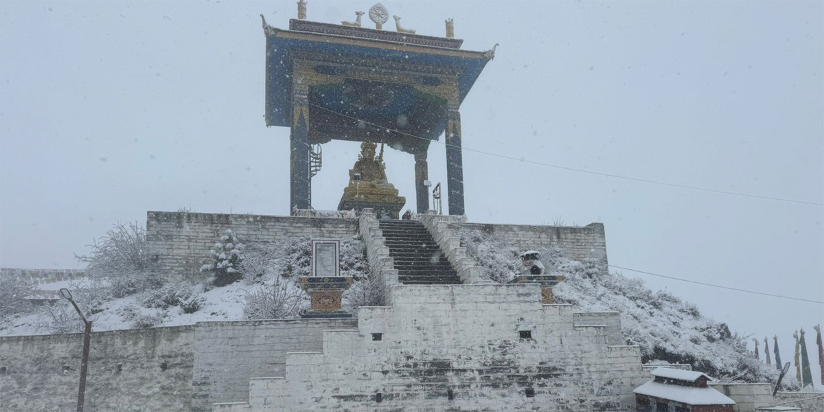 मुक्तिक्षेत्रमा भारी हिमपात