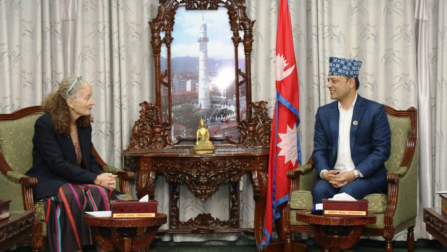 सभामुख अर्याल र यूएन आवासीय संयोजक याहियाबीच शिष्टाचार भेट