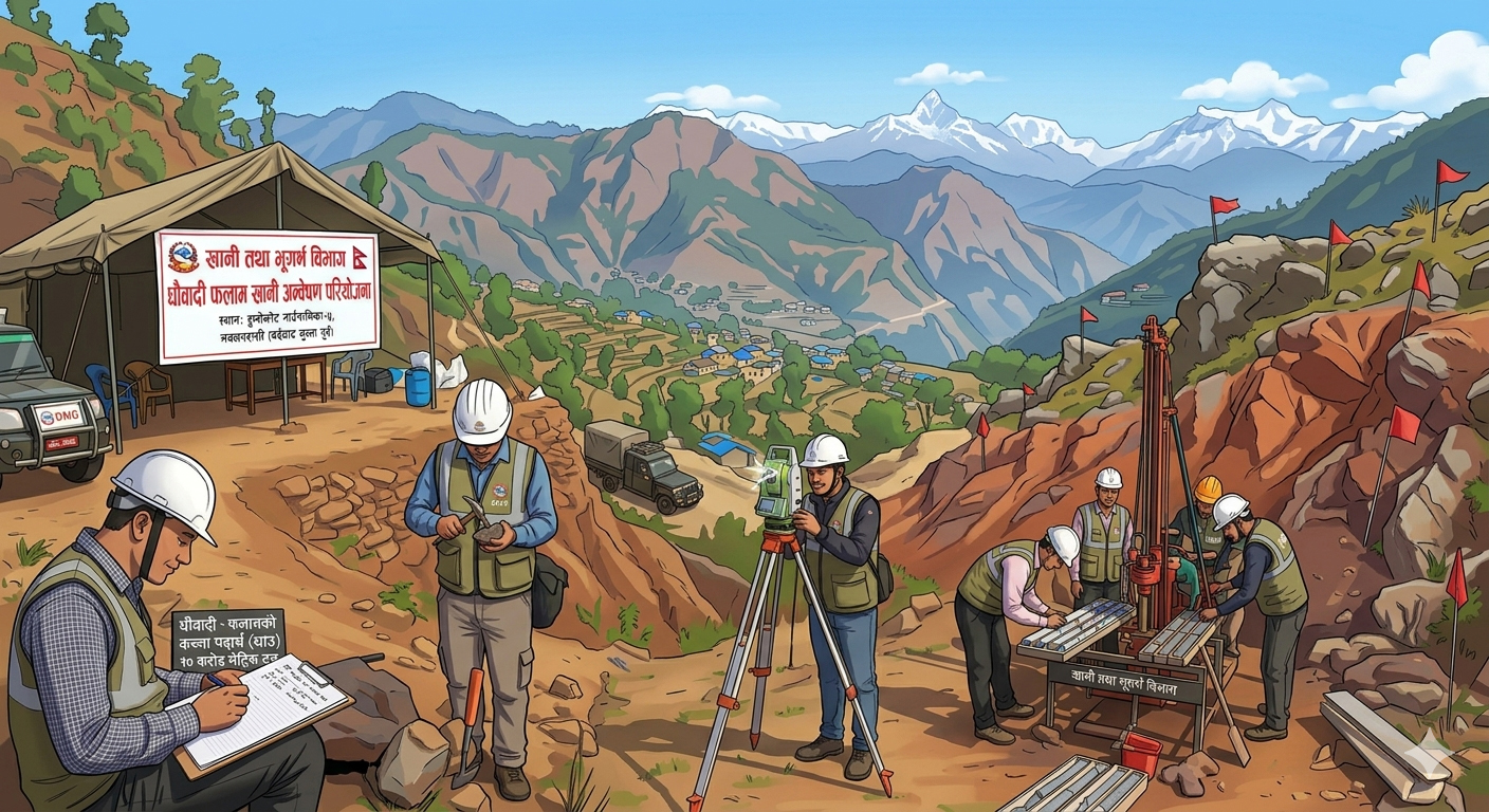 नवलपरासीपूर्वमा फलामखानीको थप अनुसन्धान