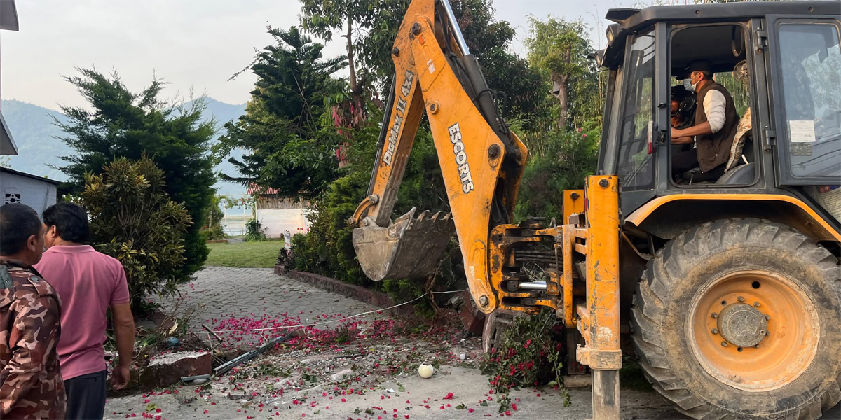 फेवाताल मिच्ने संरचनामाथि ‘वालेन सरकार’ को डोजर