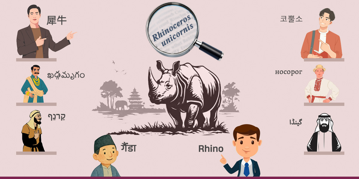 गैँडा कि राइनो? नामको अलमल चिर्ने वैज्ञानिक सूत्र
