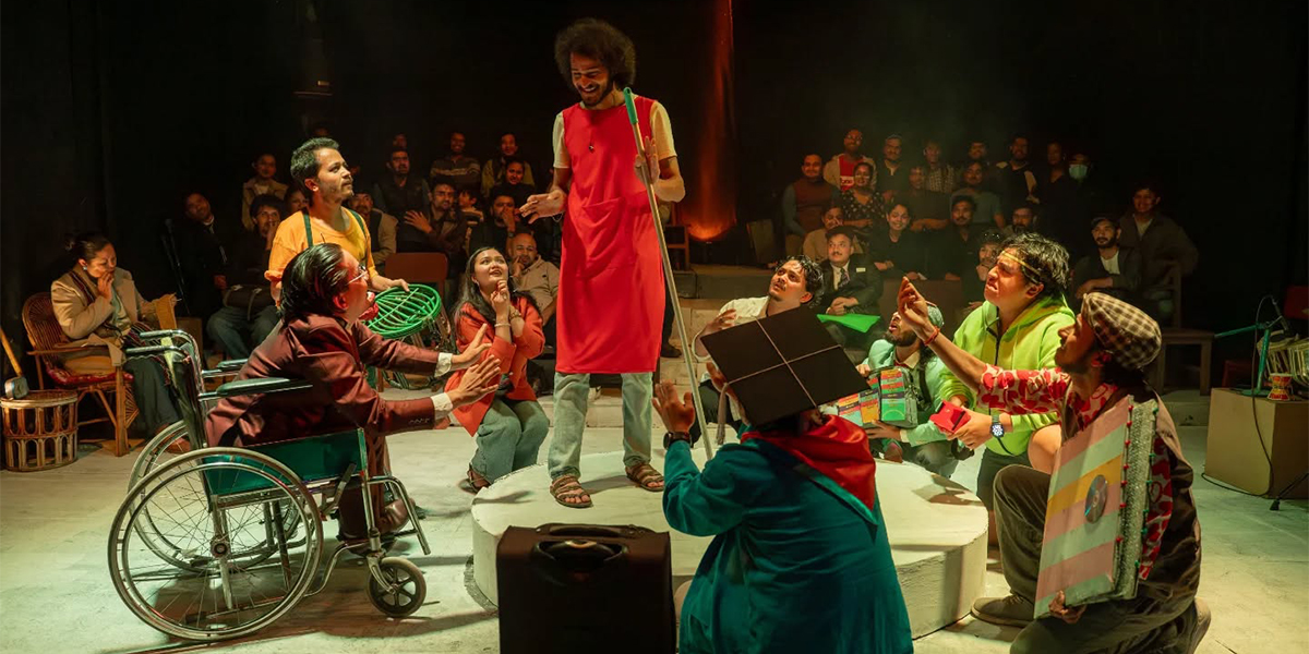 मण्डलामा नयाँ नाटक ‘अतिरञ्जन को मनोरञ्जन’