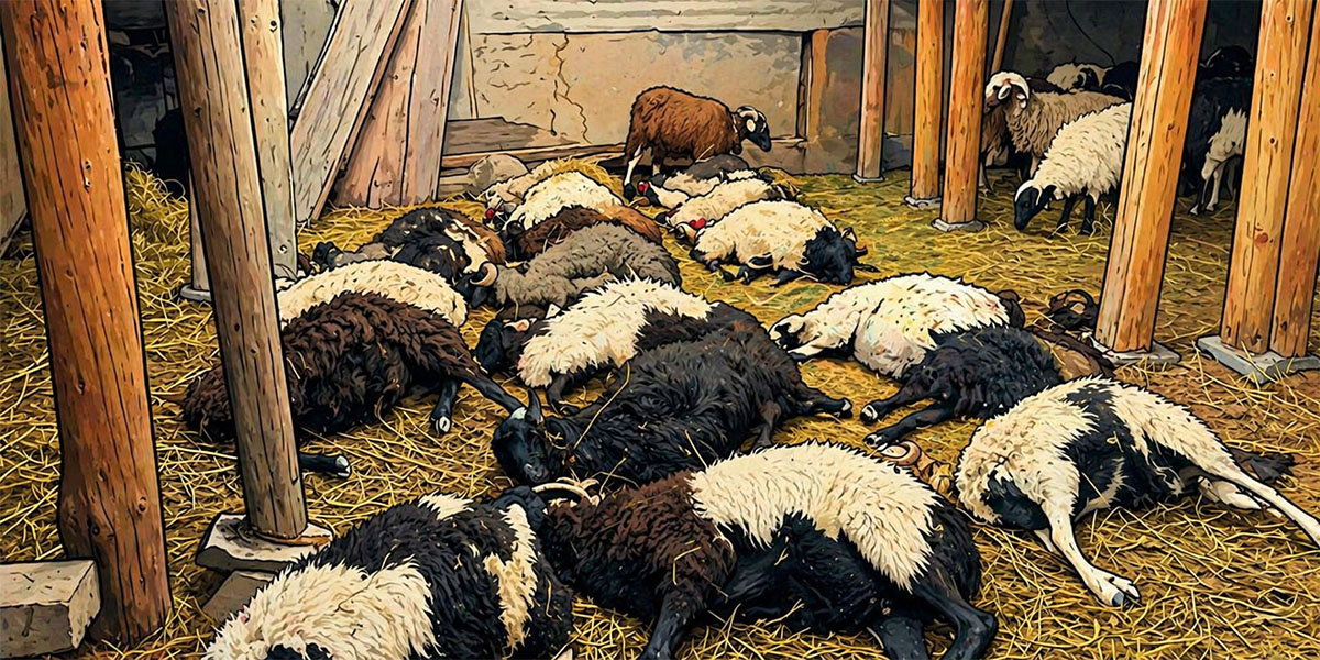 बाजुरामा पहिरो र चट्याङमा परी १६ पशुचौपाया मरे