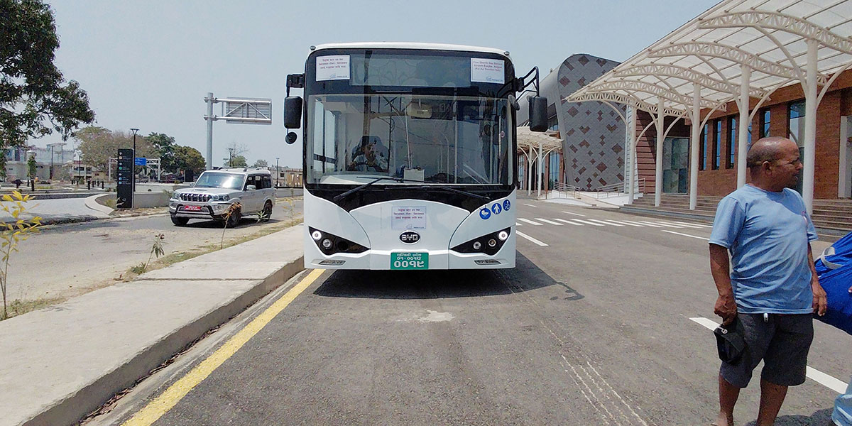 नेपालगन्ज विमानस्थलमा नि:शुल्क ट्रलीबस सेवा सुरु