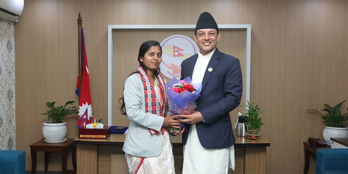 सभामुख अर्याल र उपसभामुख ठाकुरबीच शिष्टाचार भेट, संसद्को कामलाई व्यवस्थित बनाउन छलफल