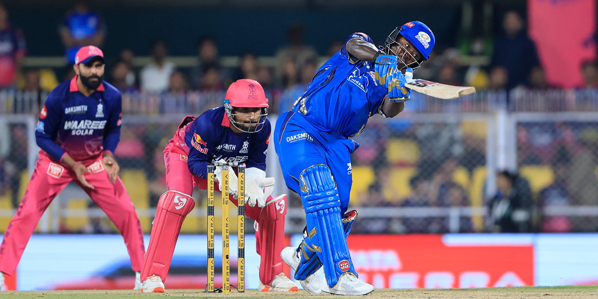 आईपीएल : वर्षा प्रभावित खेलमा मुम्बईको हार, राजस्थानको लगातार जित