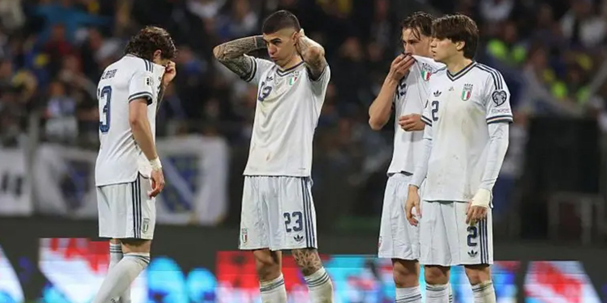 ४ पटकको विजेता इटाली तेस्रो पल्ट विश्वकपमा पुग्न असफल