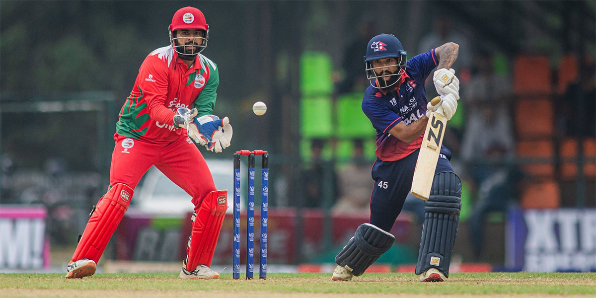 वर्षाले खेल प्रभावित, नेपाल ओमानसँग १०२ रनले पराजित