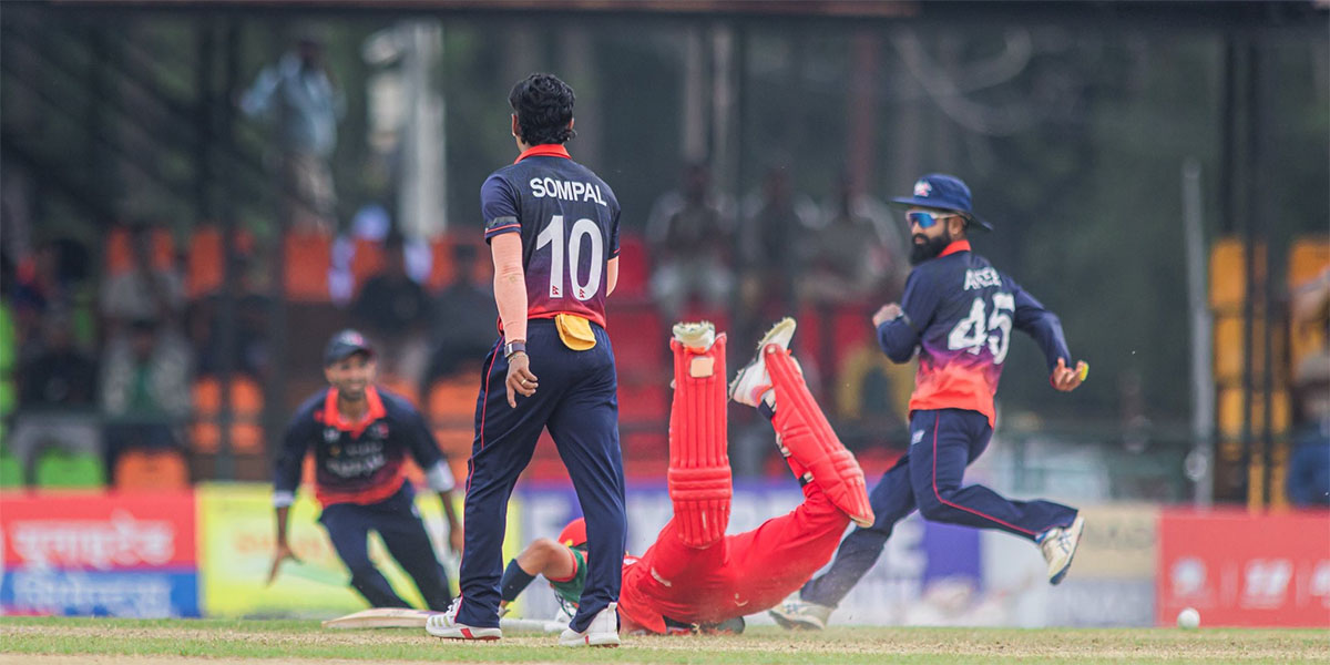 जतिन्दर सिंहको शतकमा ओमानले दियो नेपाललाई ३०६ रनको विशाल लक्ष्य