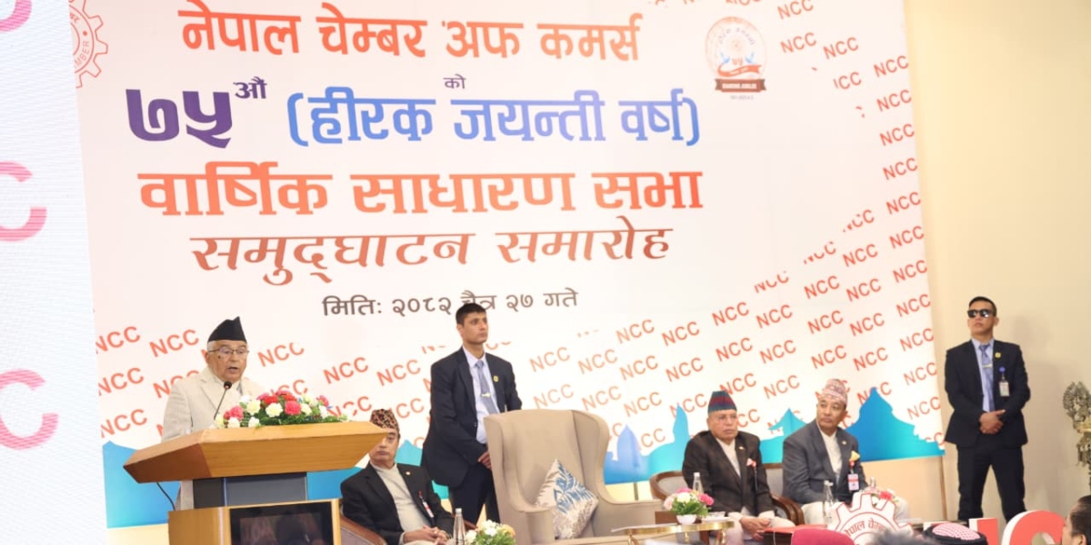 आर्थिक समृद्धिका लागि निजी क्षेत्रसँग सहकार्य अपरिहार्य : राष्ट्रपति पौडेल