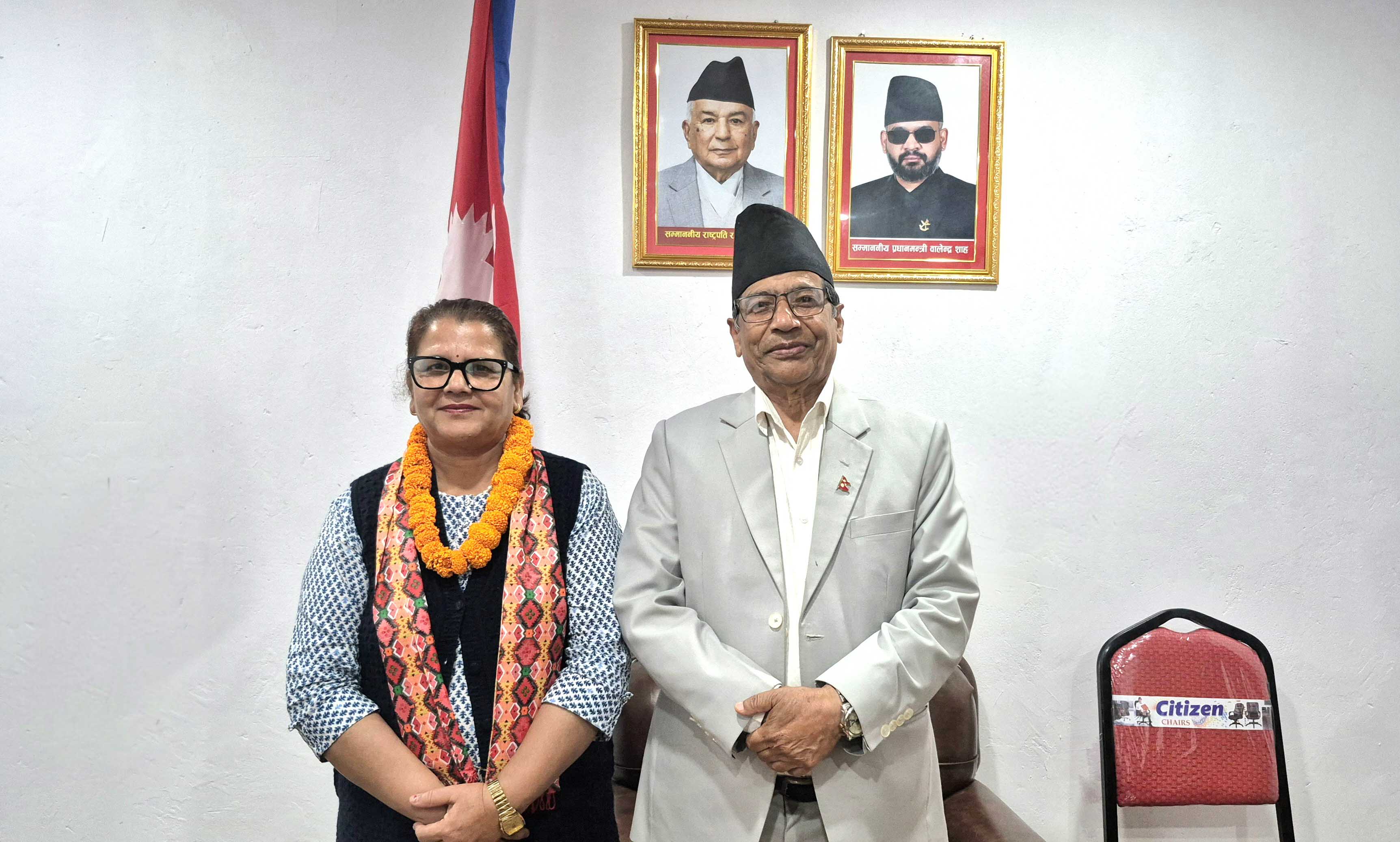 राष्ट्रियसभा उपाध्यक्ष र गण्डकी प्रदेश प्रमुखबीच भेटवार्ता