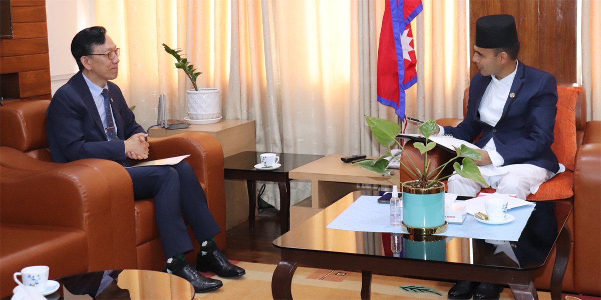 सञ्चारमन्त्री तिमिल्सिनासँग अमेरिकी र कोरियाली राजदूतको छुट्टाछुट्टै भेट