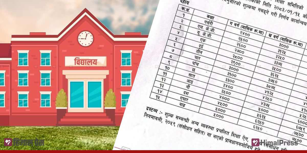 तोकियो नयाँ शैक्षिक शुल्क, कक्षागत कति? (सूचीसहित)