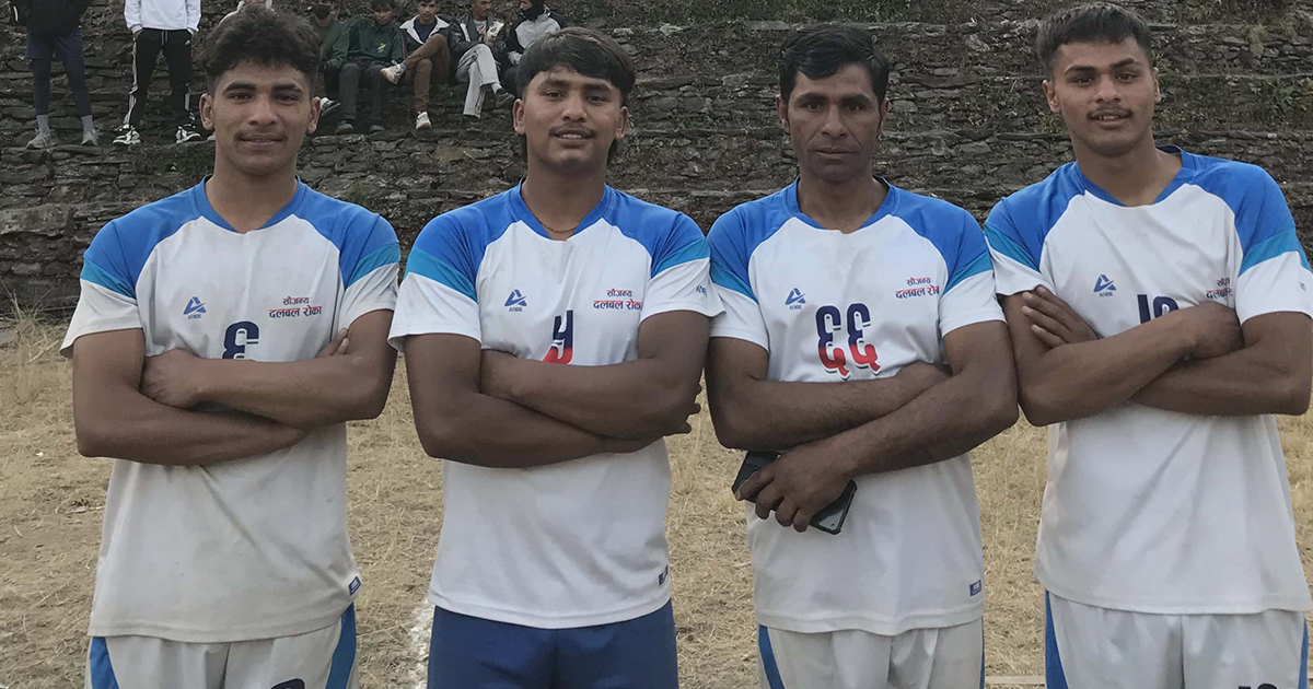 भलिबल टिममा एकै घरका चार जना