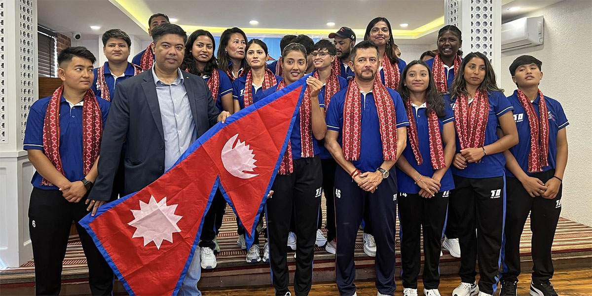 आईसीसी महिला च्यालेन्ज ट्रफिमा सहभागिता जनाउन क्रिकेट टोली रुवान्डा प्रस्थान