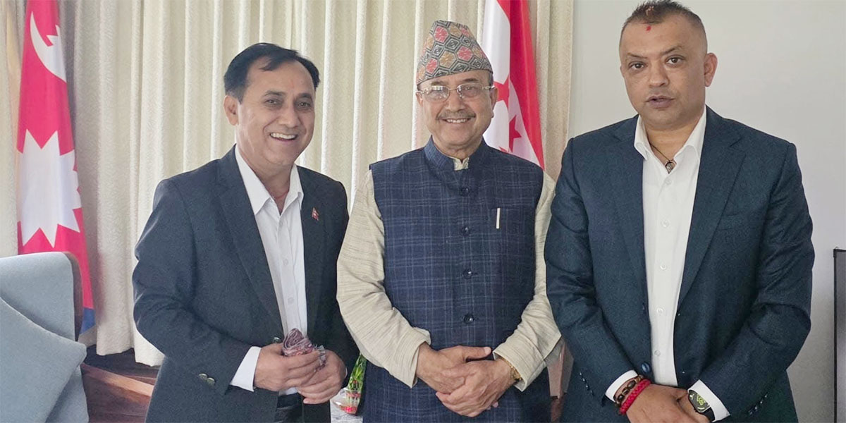 गगन र विश्वप्रकाशले भेटे पूर्णबहादुर