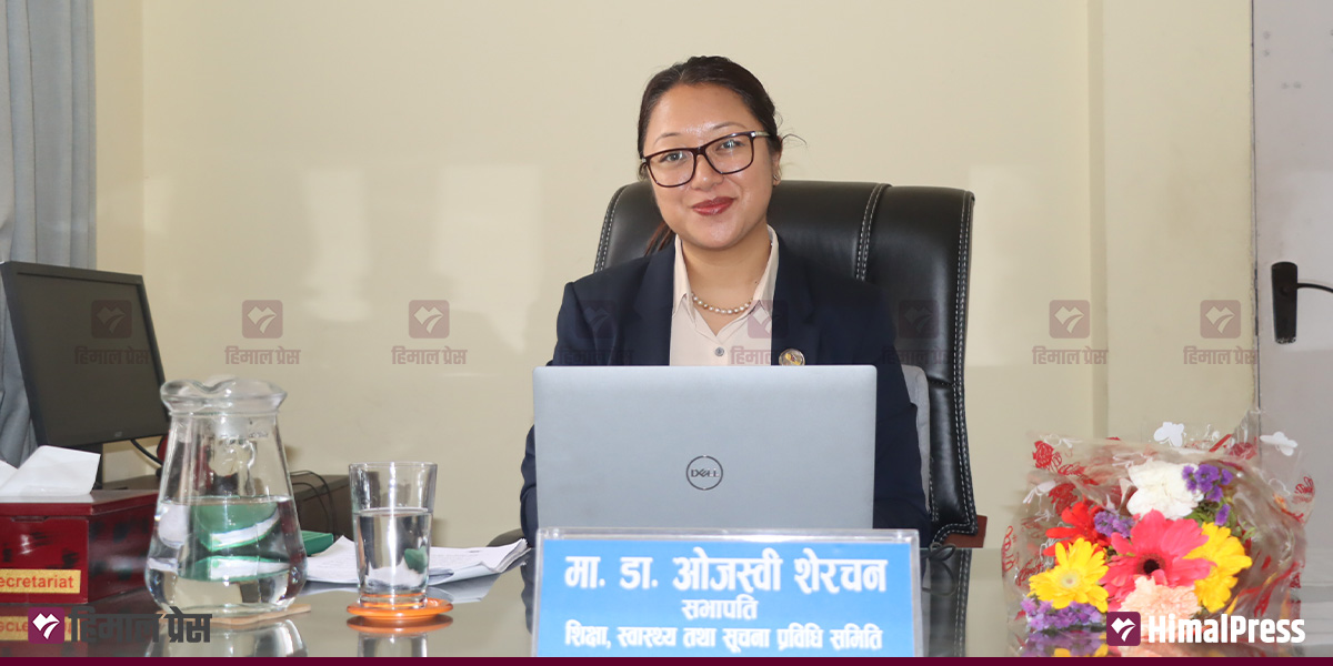 शिक्षा समिति सभापति डा. शेरचनको मार्गचित्र : गुणस्तरीय शिक्षा, सर्वसुलभ स्वास्थ्य