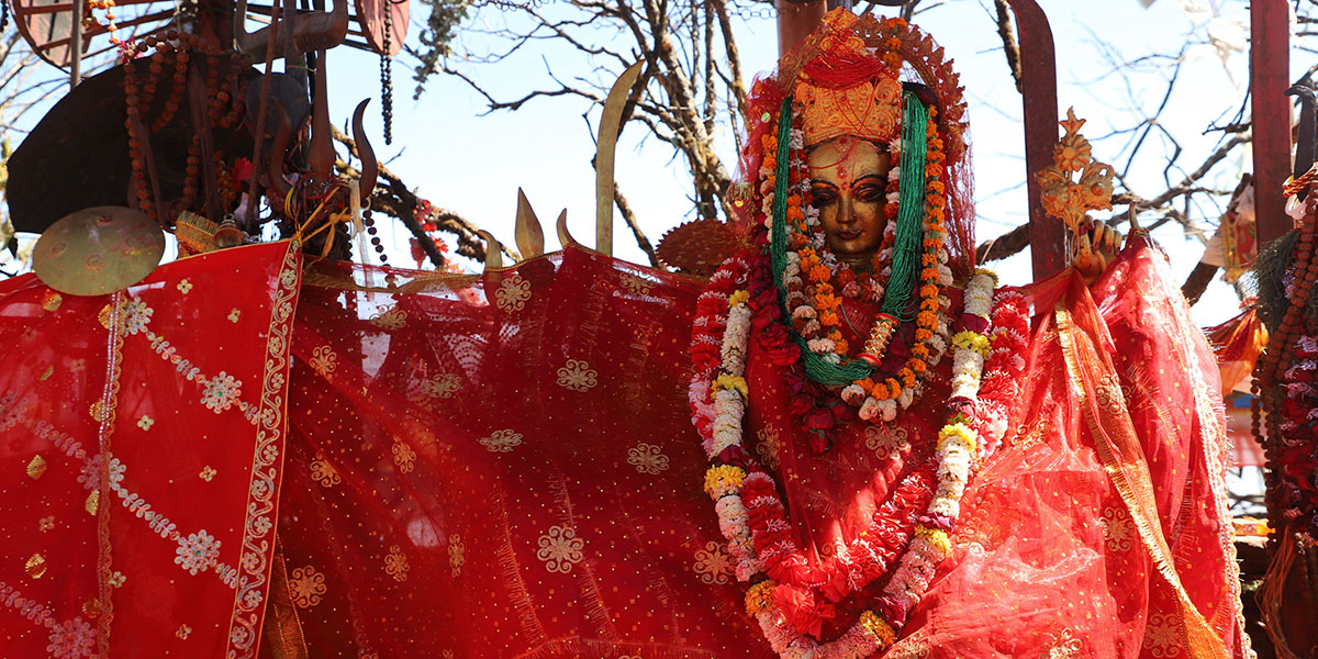 पाथीभरा देवीको मुख्य पूजा गर्ने स्थान