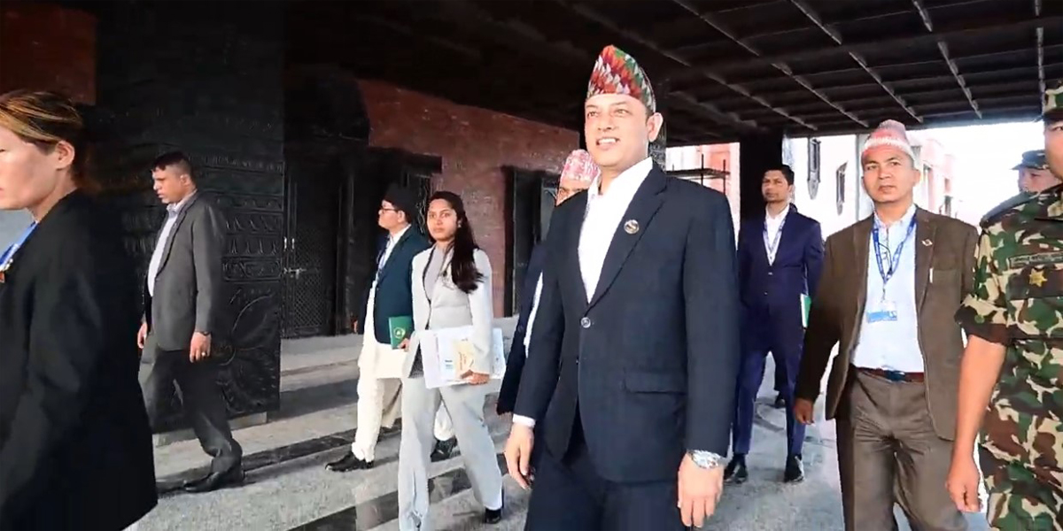 सभामुखद्वारा संघीय संसद भवनको निरीक्षण