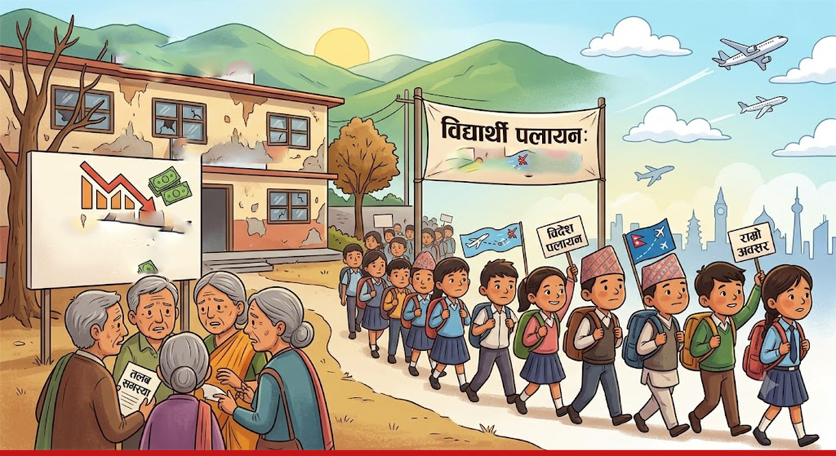 शिक्षण संस्थामा आर्थिक समस्या गहिरिँदै, विद्यार्थी पलायन अर्को चुनौती