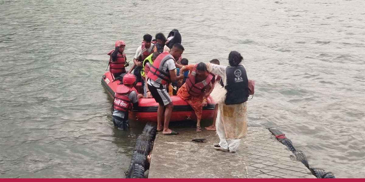 फेवा तालमा हावाहुरीपछि फसेका ९ पर्यटकको नेपाली सेनाद्वारा सकुशल उद्धार
