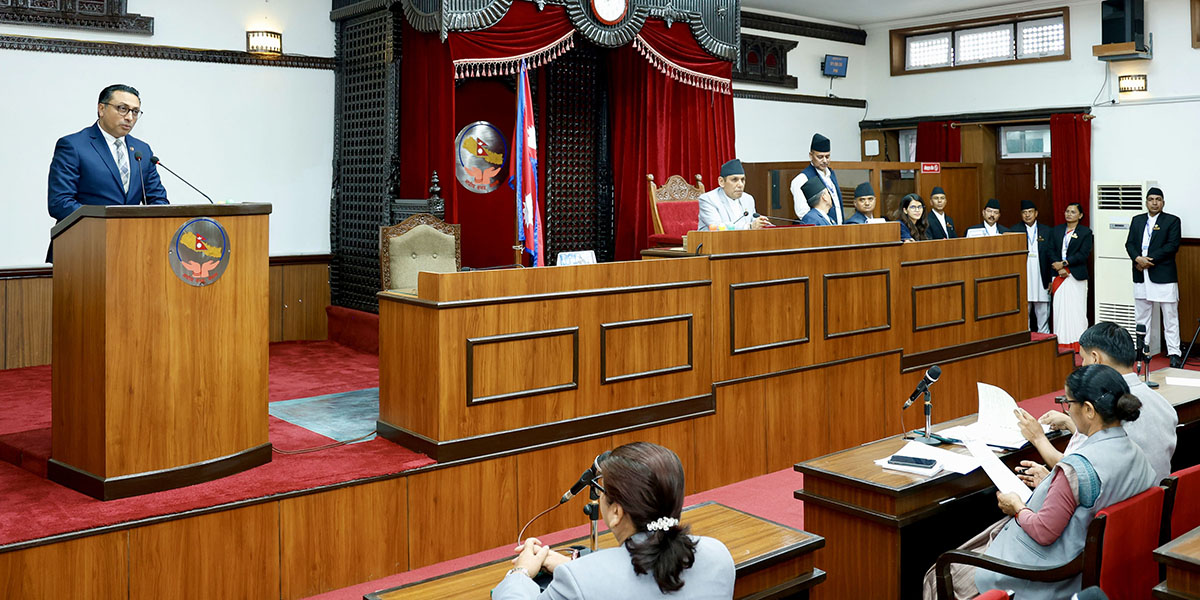 राष्ट्रियसभामा अर्थमन्त्रीको जबाफपछि ‘विनियोजन विधेयकमाथि विचार गरियोस्’ प्रस्ताव स्वीकृत
