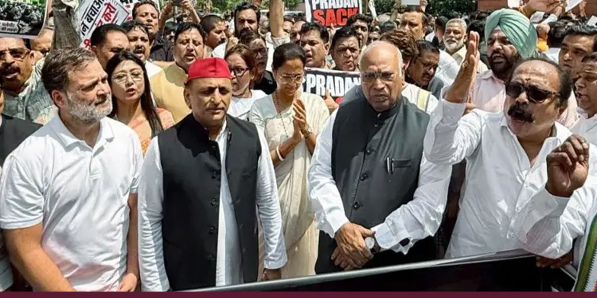 आन्दोलनको समर्थनमा गान्धी स्मृतिमा विपक्षी, सरकारविरुद्ध राहुलको आक्रोश