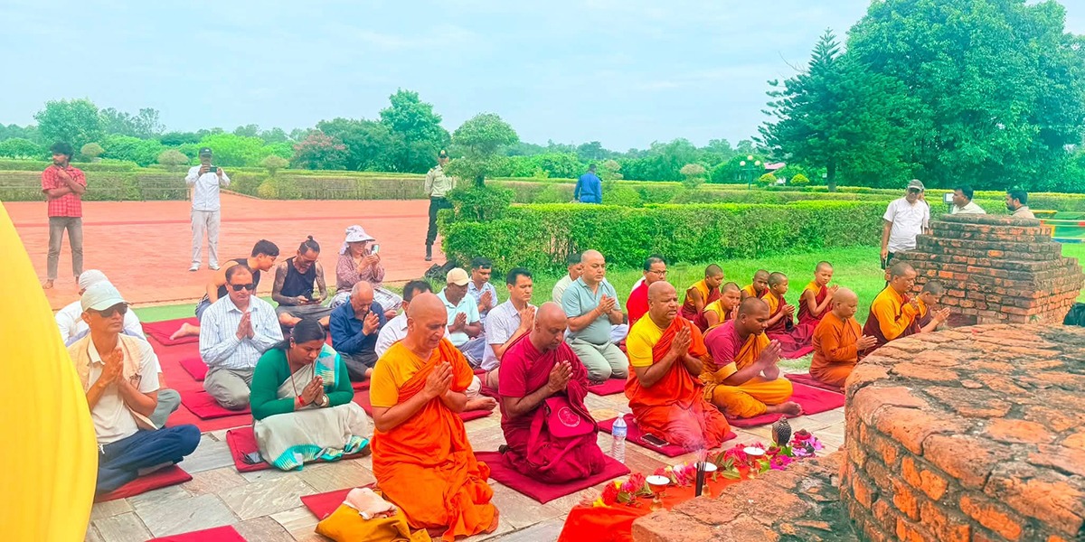 लुम्बिनीमा साम्प्रदायिक सद्भाव र शान्तिको कामना गर्दै शान्ति प्रार्थना