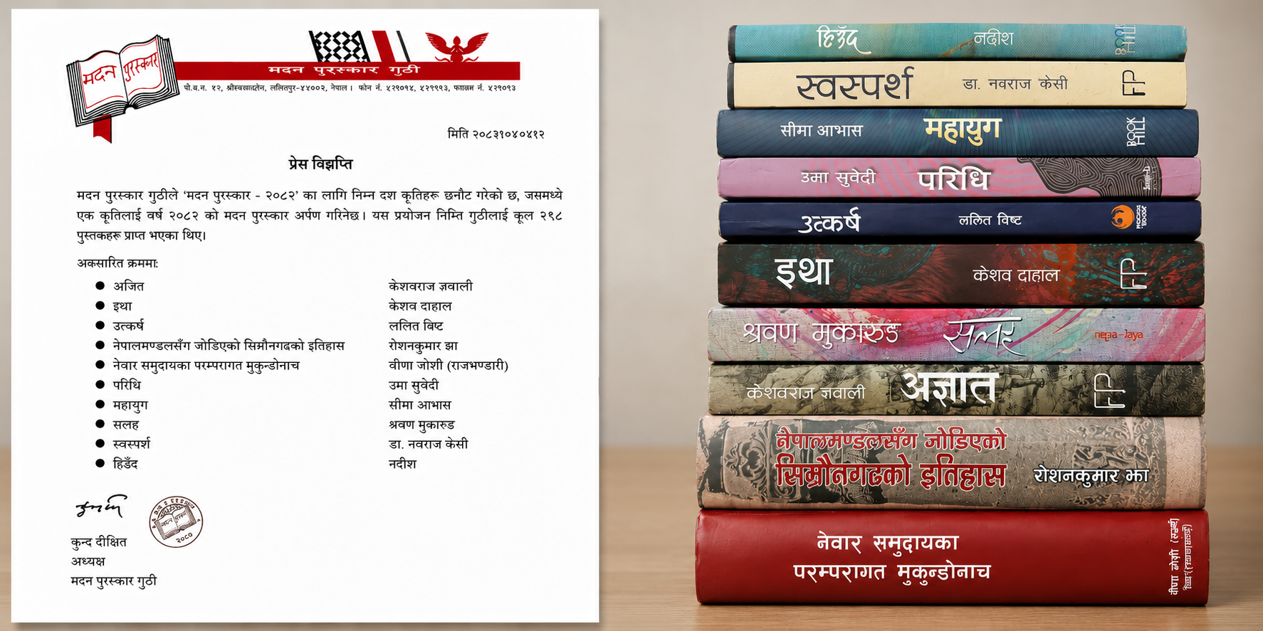 मदन पुरस्कारका लागि छानिएका १० कृति, कसको पुस्तकमा के छ?