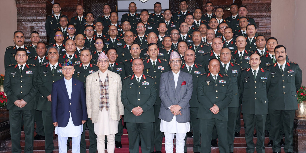 नेपाली सेनाका ३५ महासेनानीले पूरा गरे उच्चस्तरीय कमाण्ड तालिम