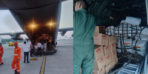 भारतले फेरि पठायो १० टन सहायता सामग्री