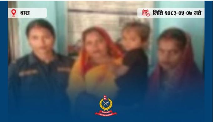 घर अगाडिबाट हराएकी २ वर्षीया बालिका सकुशल फेला परिन्