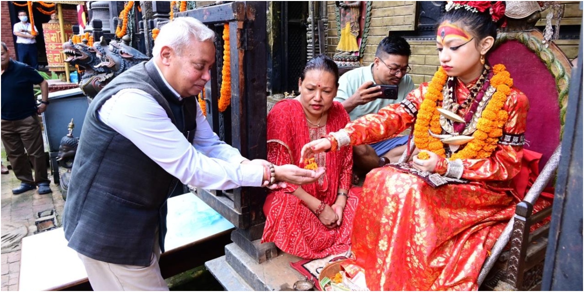 पाटनमा कुमारी छेँ र नयाँ कुमारी निवास उद्घाटन