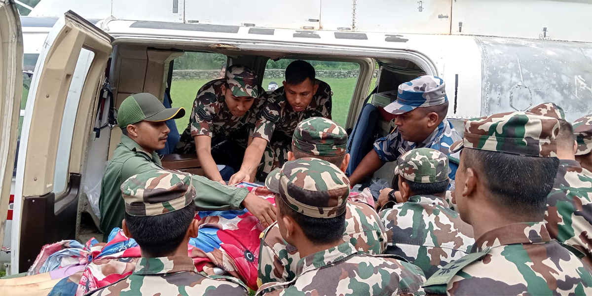 मकवानपुरमा जिप दुर्घटना, मुख्य न्यायाधीशसहित ४ गम्भीर घाइतेको सेनाद्वारा उद्धार