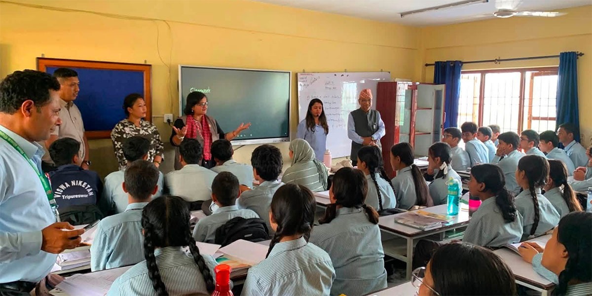 सुरक्षित र विद्यार्थीमैत्री विद्यालय बनाउन पहल गर्छु : सांसद न्यौपाने