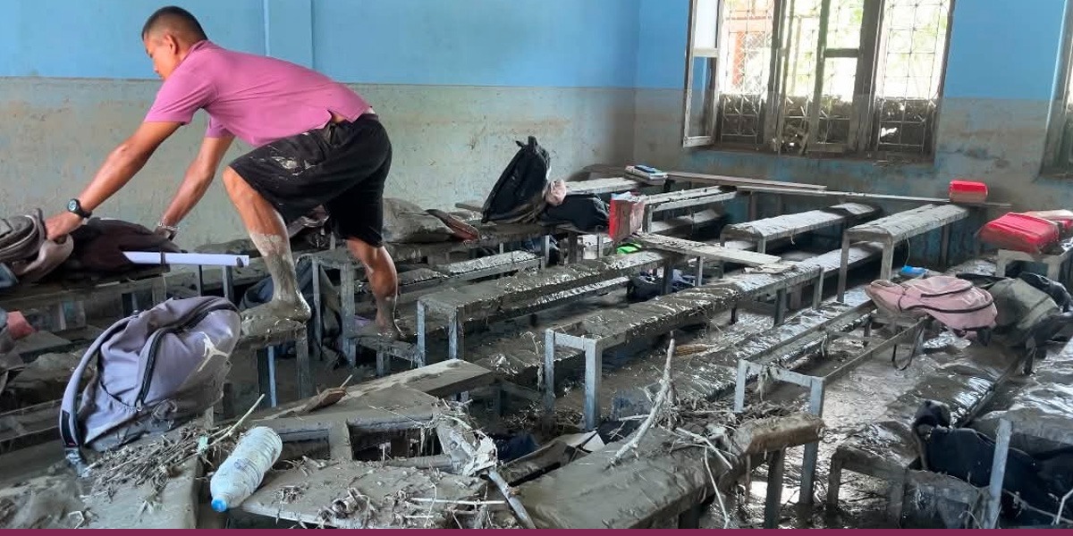 केही मिनेटमै जोगिए ४१६ विद्यार्थी, त्रिशूलीले डुबायो बागेश्वरी विद्यालय
