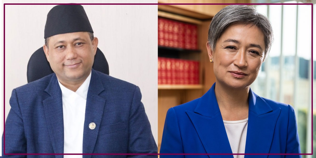 परराष्ट्रमन्त्री खनाल र अस्ट्रेलियाकी  विदेशमन्त्री वङबीच टेलिफोन वार्ता