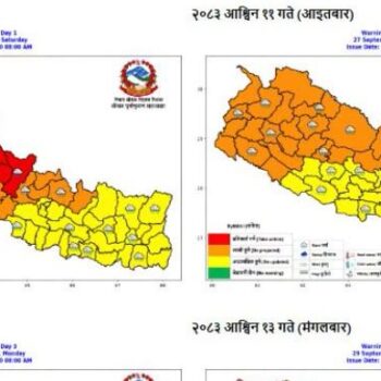 गण्डकीमा आज पर्ने छ ‘भारी’देखि ‘अति भारी’ वर्षा, सोमबारदेखि खुल्ने छ मौसम