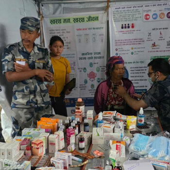 सशस्त्र प्रहरीद्वारा बाढी प्रभावित ४५ सयभन्दा बढीको उपचार