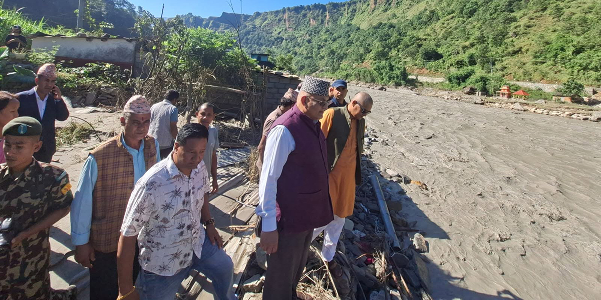 गण्डकी सरकारद्वारा मृतक तथा बेपत्ता परिवारलाई १ लाख राहत, मुख्यमन्त्री निरीक्षणमा