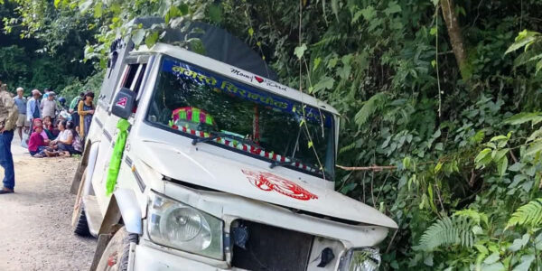 गोरखामा जिप दुर्घटना हुँदा वृद्धाको मृत्यु, सात जना घाइते